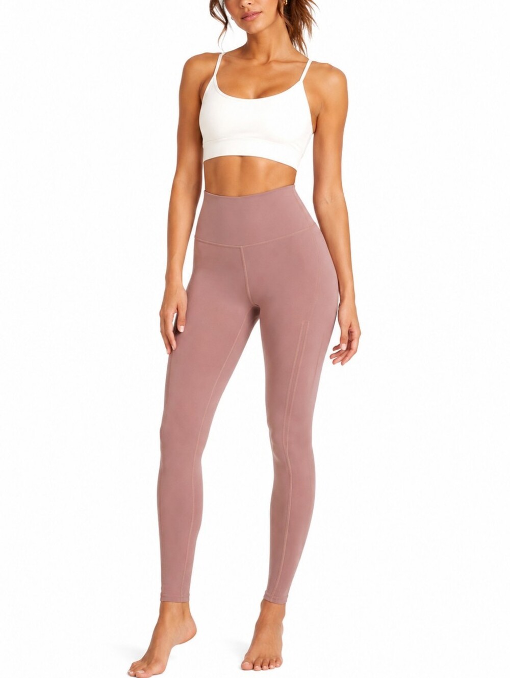 Alo High Waisted Dash Legging | M | Blush